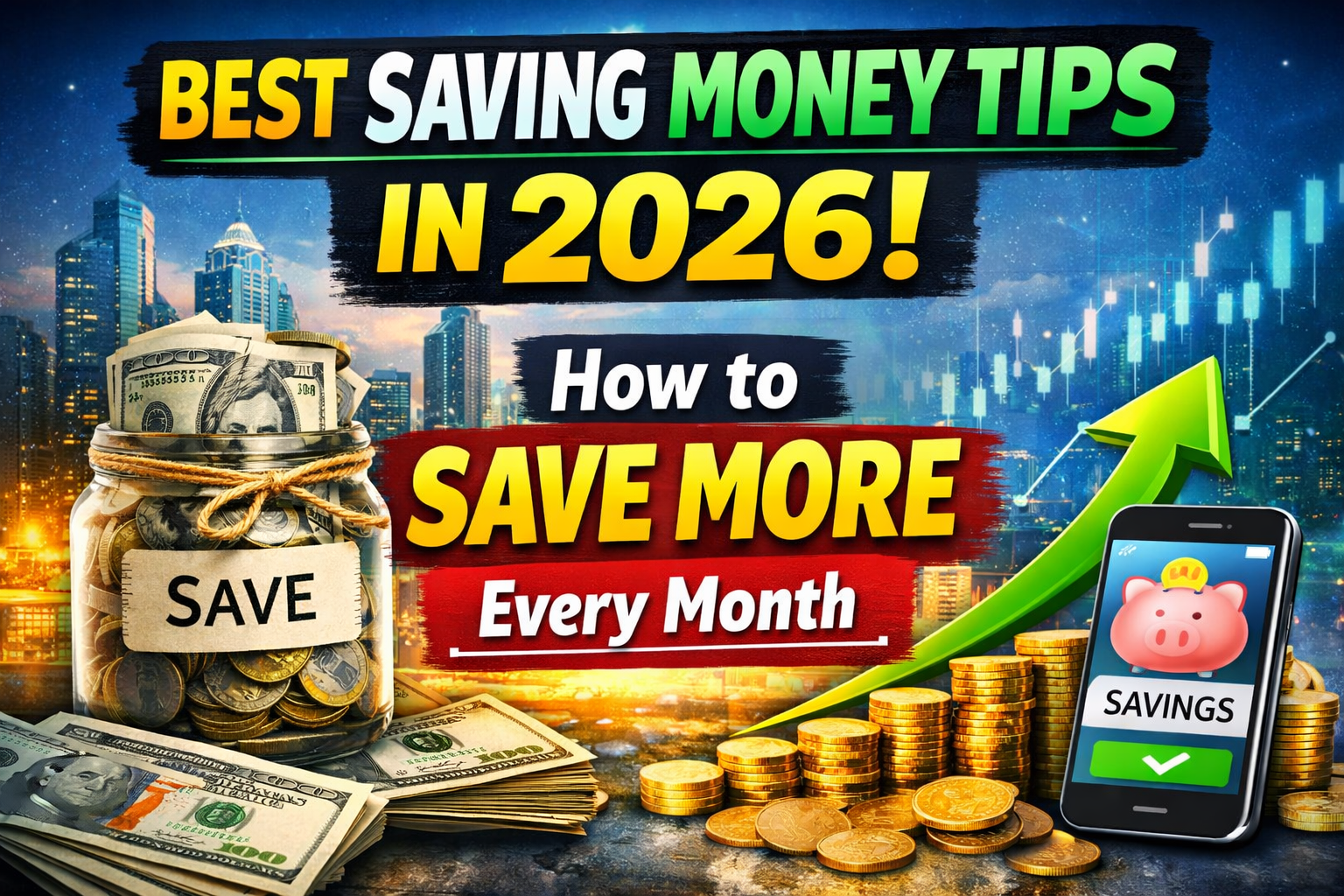 Best Saving Money Tips in 2026: How to Save More Every Month - Monexiahub